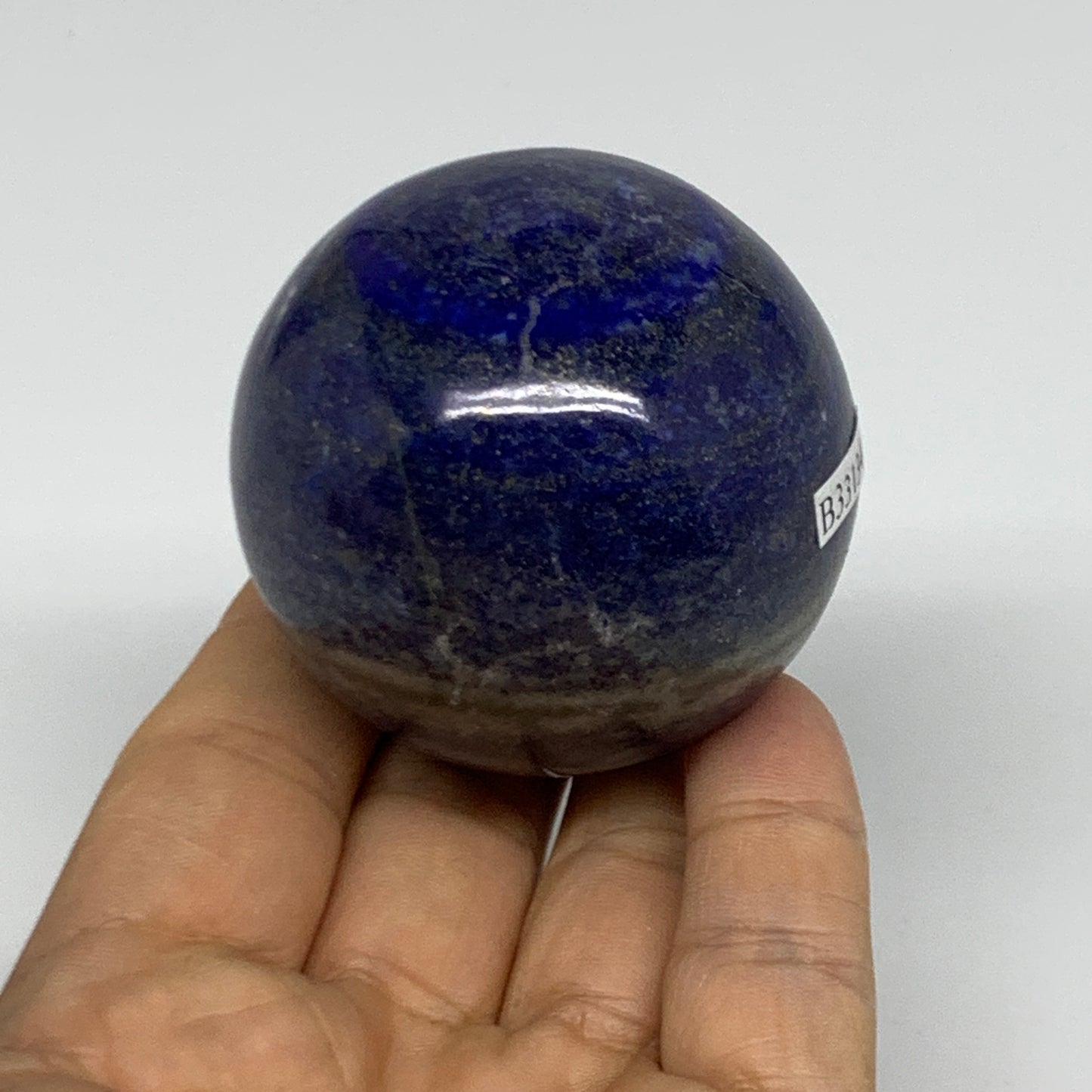 0.51 lbs,2.1" (53mm), Lapis Lazuli Sphere Ball Gemstone @Afghanistan, B33134