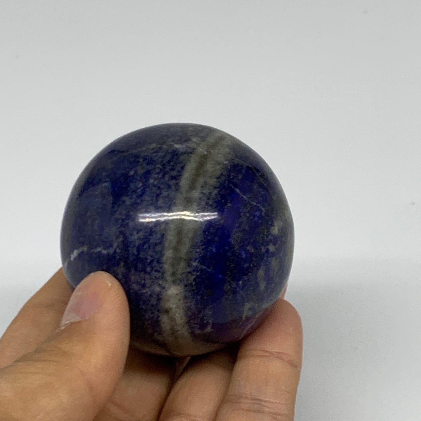 0.51 lbs,2.1" (53mm), Lapis Lazuli Sphere Ball Gemstone @Afghanistan, B33134