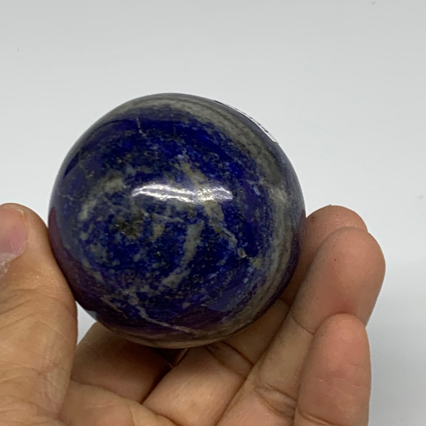 0.51 lbs,2.1" (53mm), Lapis Lazuli Sphere Ball Gemstone @Afghanistan, B33134