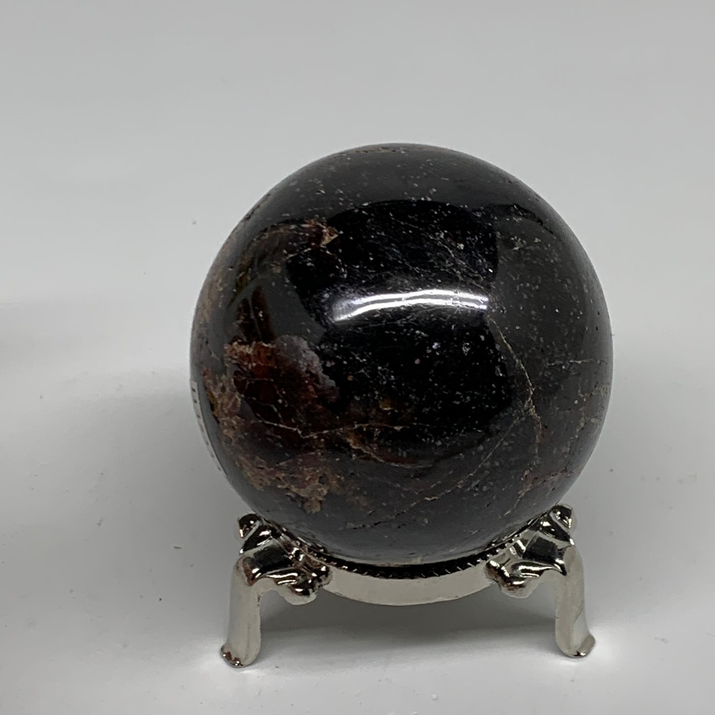 435.6g, 2.3"(59mm), Natural Red Garnet Sphere Ball Gemstone Polished, B35233