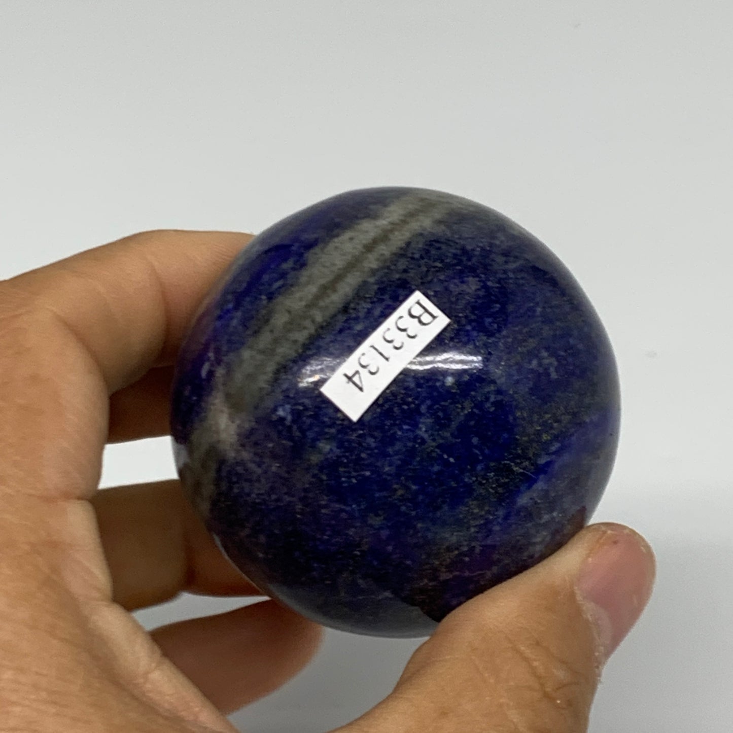 0.51 lbs,2.1" (53mm), Lapis Lazuli Sphere Ball Gemstone @Afghanistan, B33134