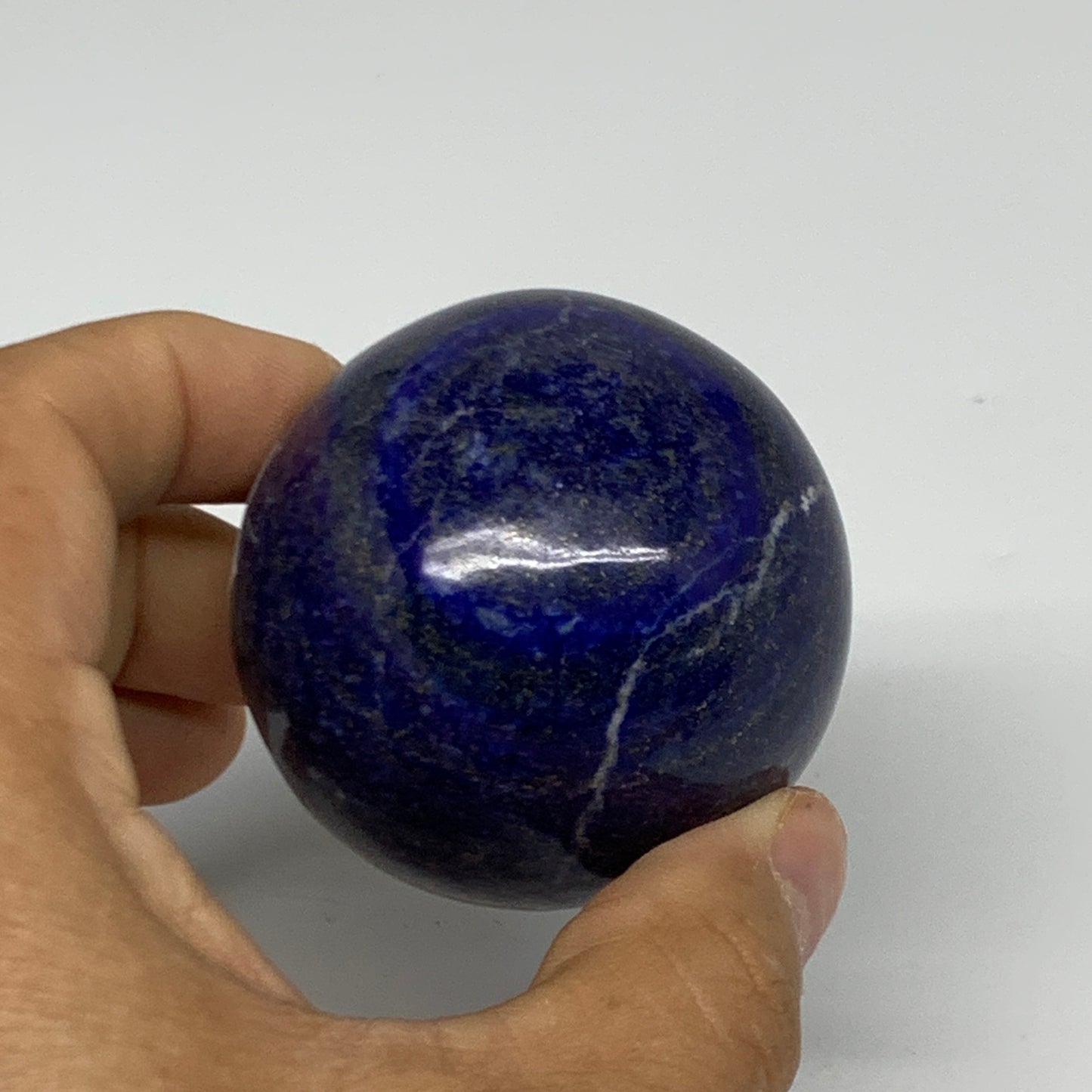 0.51 lbs,2.1" (53mm), Lapis Lazuli Sphere Ball Gemstone @Afghanistan, B33134