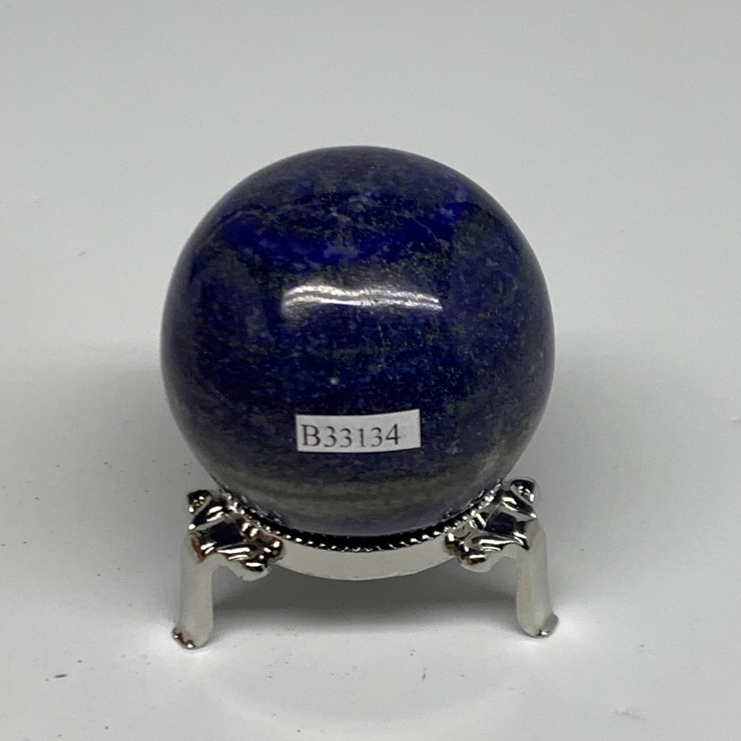 0.51 lbs,2.1" (53mm), Lapis Lazuli Sphere Ball Gemstone @Afghanistan, B33134