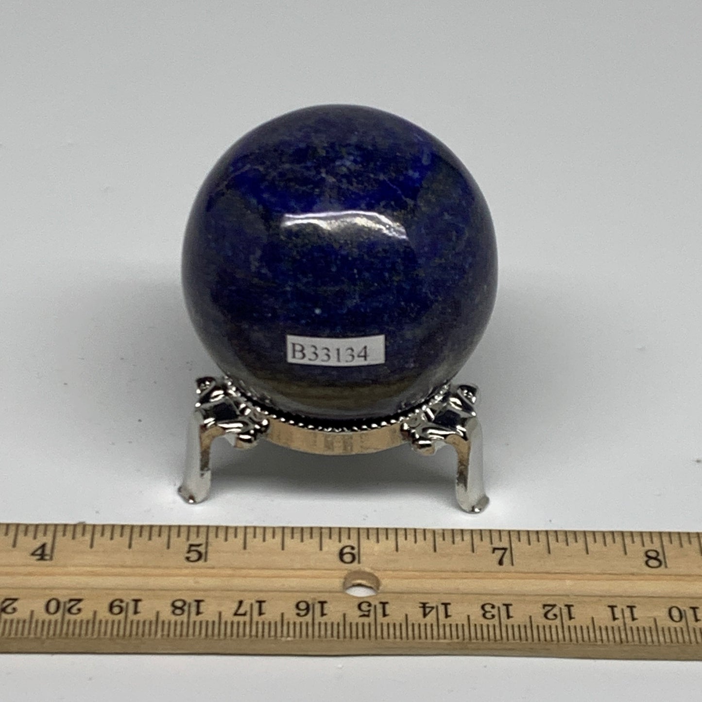 0.51 lbs,2.1" (53mm), Lapis Lazuli Sphere Ball Gemstone @Afghanistan, B33134