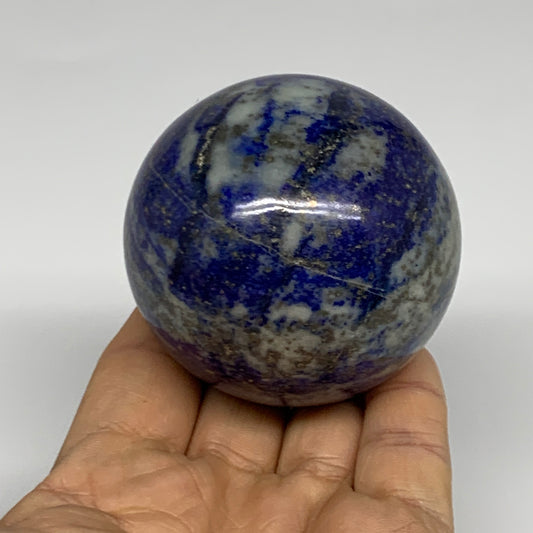 0.8 lbs, 2.4" (51mm), Lapis Lazuli Sphere Ball Gemstone @Afghanistan, B33137