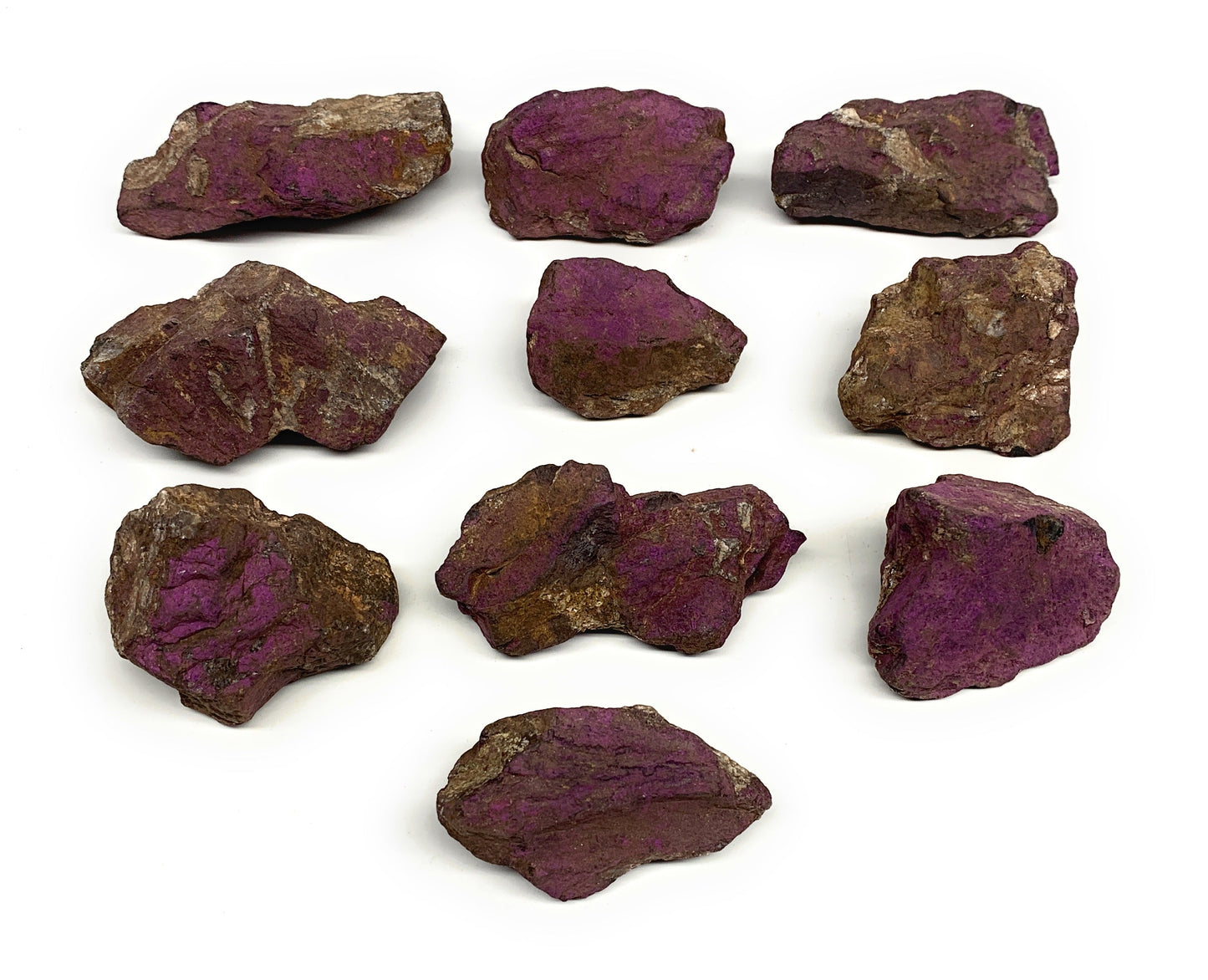 2.2 lbs, 1.9"-3.3", 10pcs, Rough Raw Purpurite Crystal Minerals Specimens,B28797