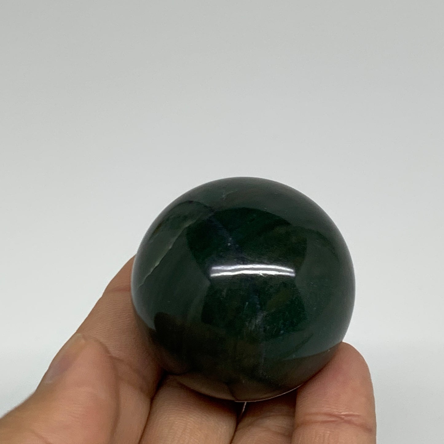 95g, 1.6"(40mm) Green Zade Stone Sphere Gemstone,Healing Crystal, B35254