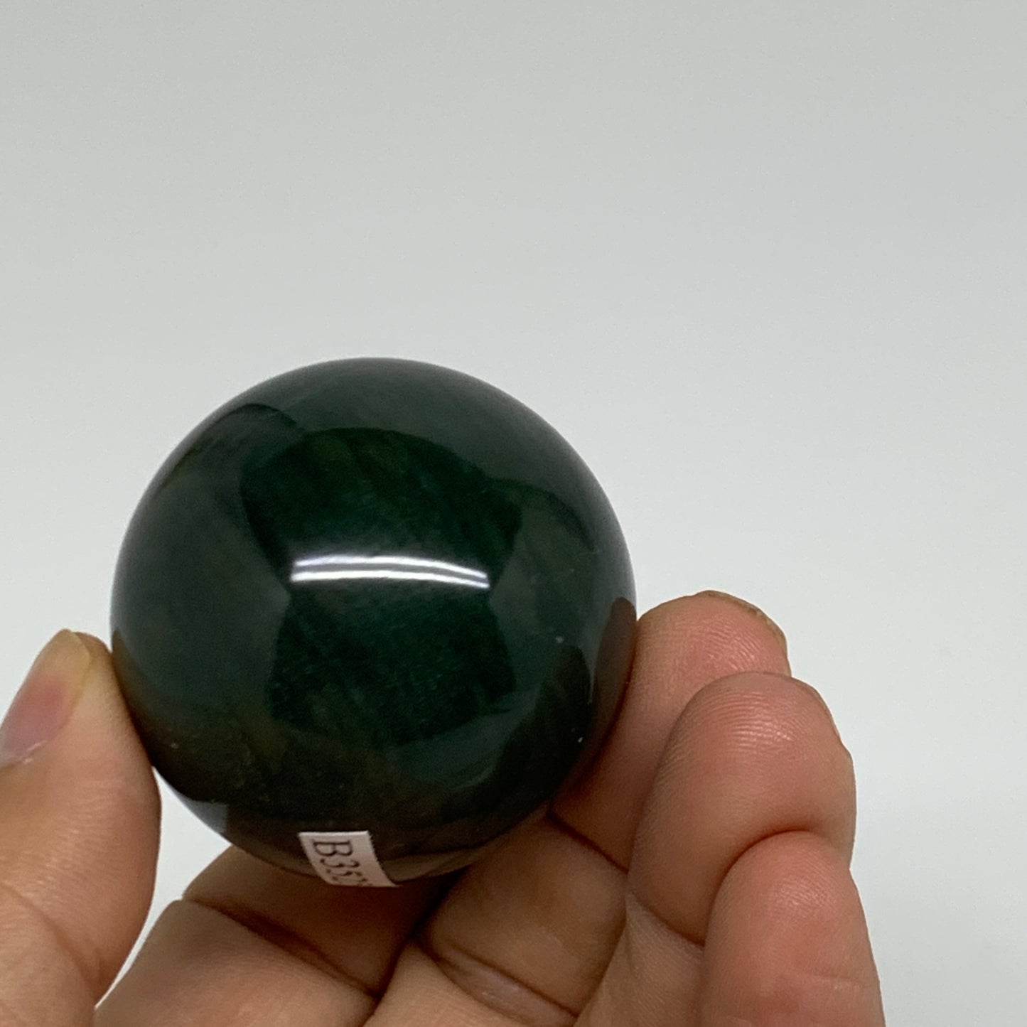 95g, 1.6"(40mm) Green Zade Stone Sphere Gemstone,Healing Crystal, B35254