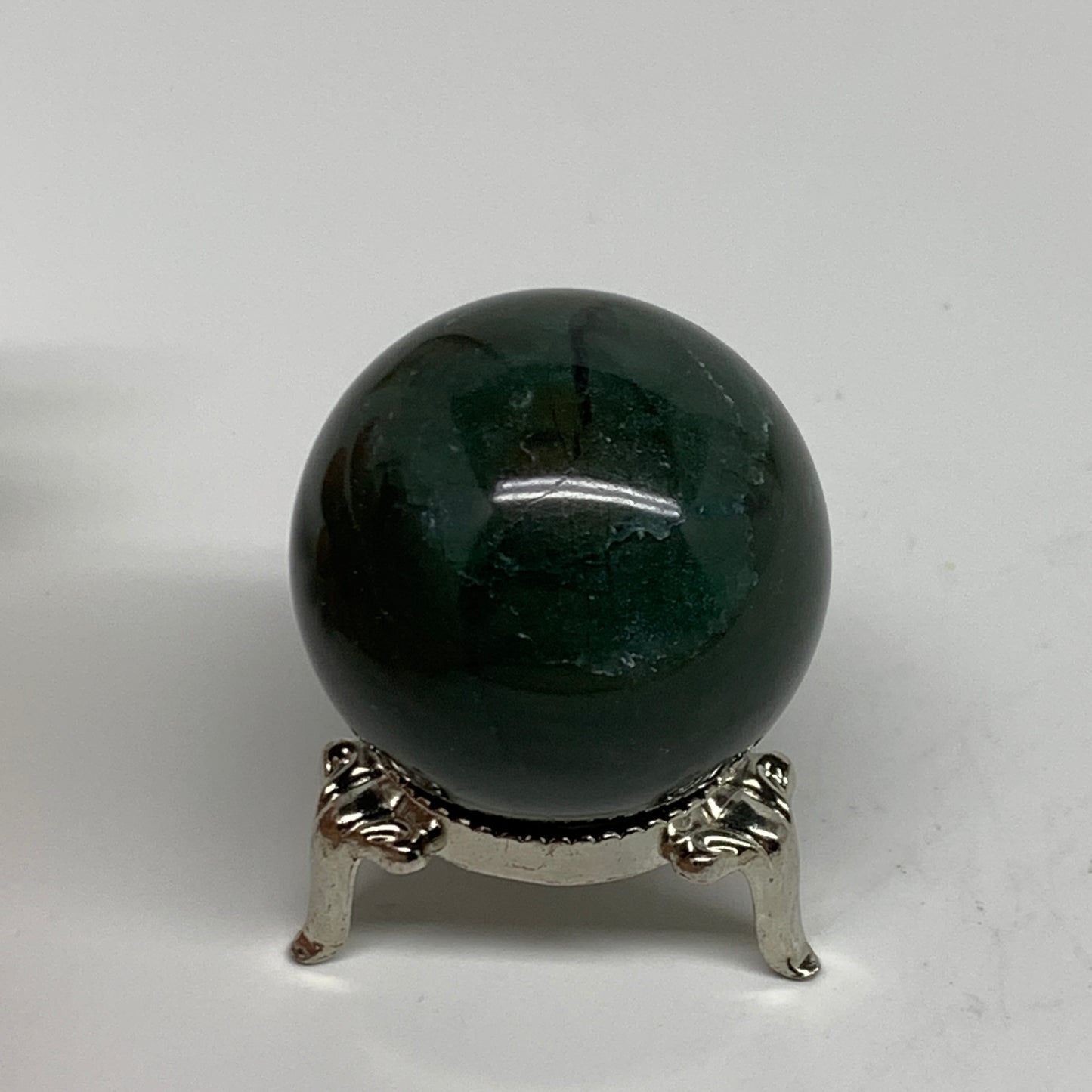 95g, 1.6"(40mm) Green Zade Stone Sphere Gemstone,Healing Crystal, B35254