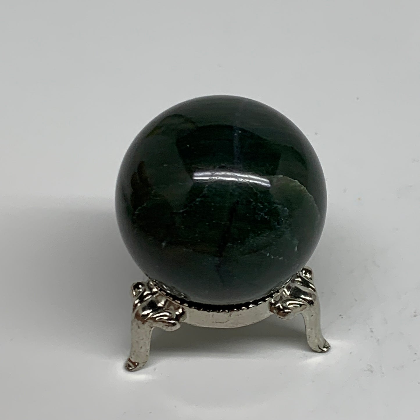 95g, 1.6"(40mm) Green Zade Stone Sphere Gemstone,Healing Crystal, B35254