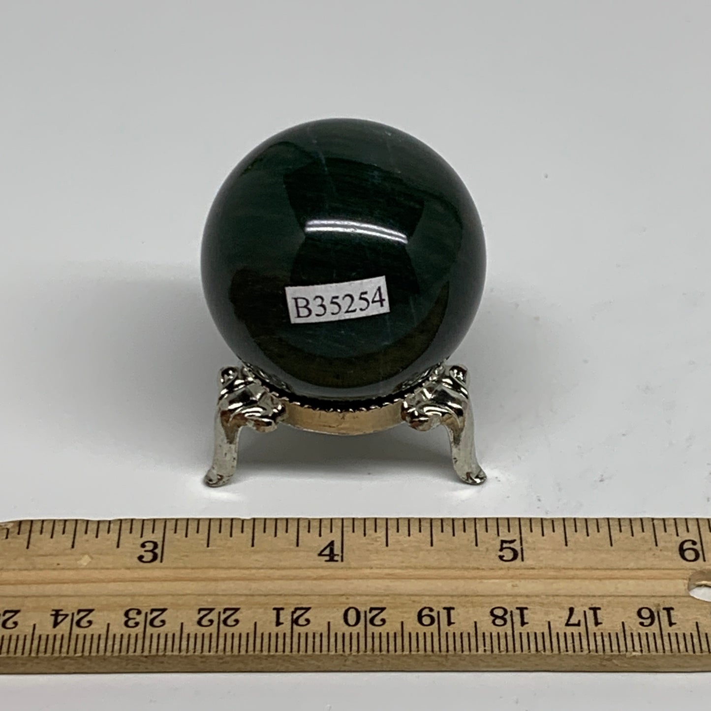 95g, 1.6"(40mm) Green Zade Stone Sphere Gemstone,Healing Crystal, B35254