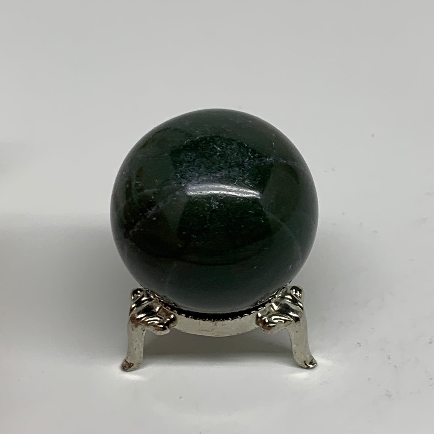 107.5g, 1.7"(42mm) Green Zade Stone Sphere Gemstone,Healing Crystal, B35259