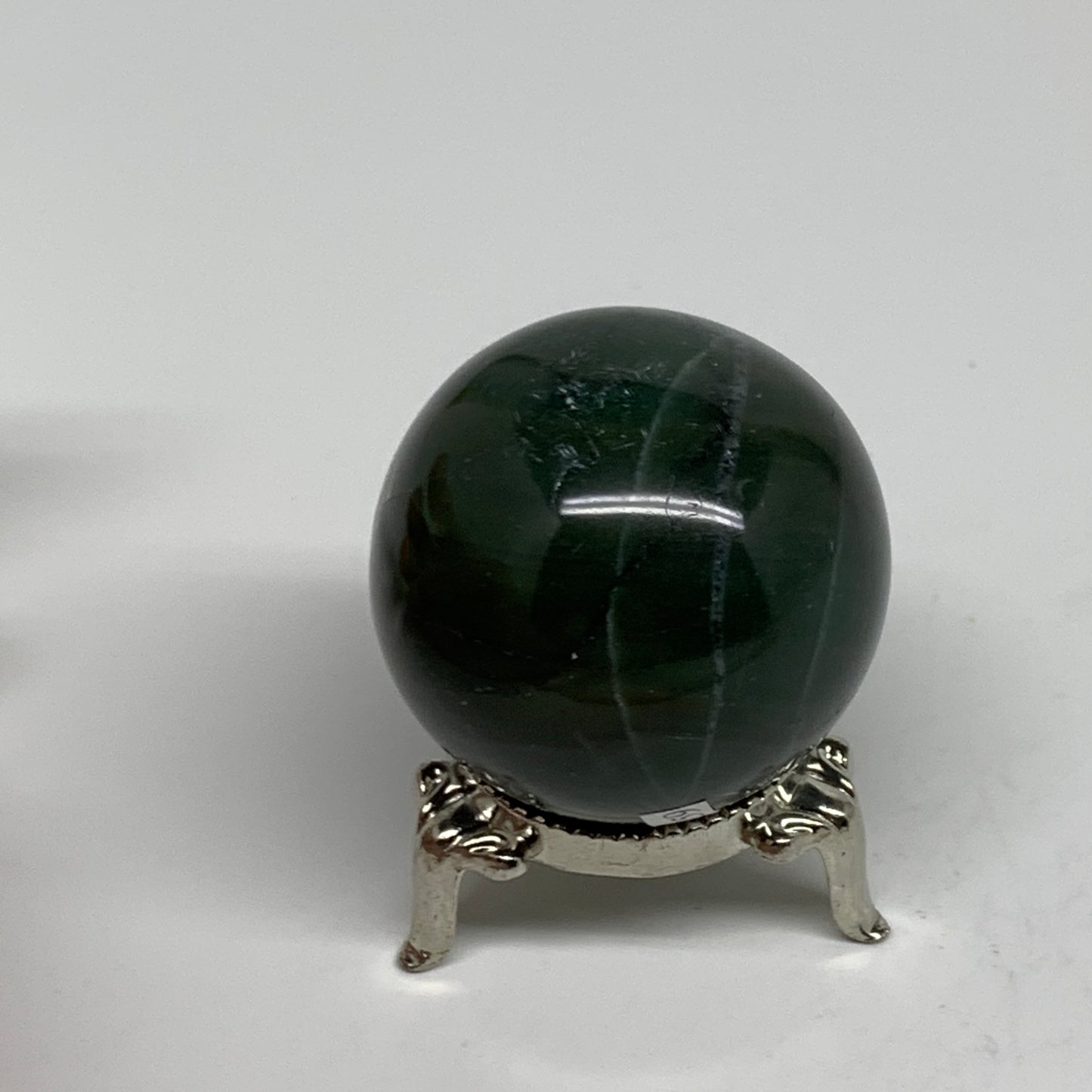 107.5g, 1.7"(42mm) Green Zade Stone Sphere Gemstone,Healing Crystal, B35259