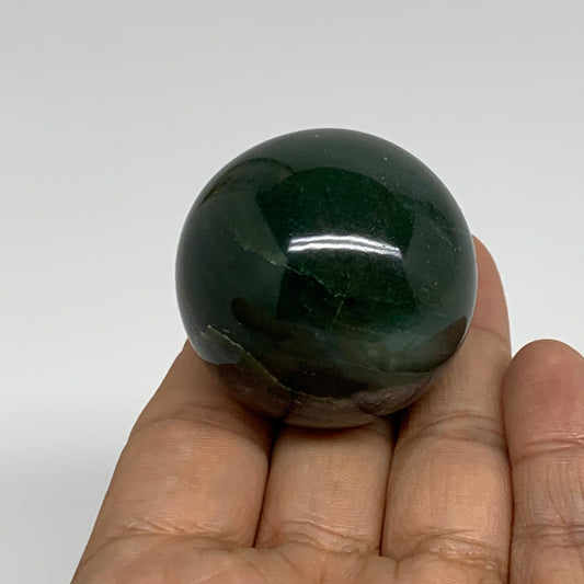 93g, 1.6"(40mm) Green Zade Stone Sphere Gemstone,Healing Crystal, B35260