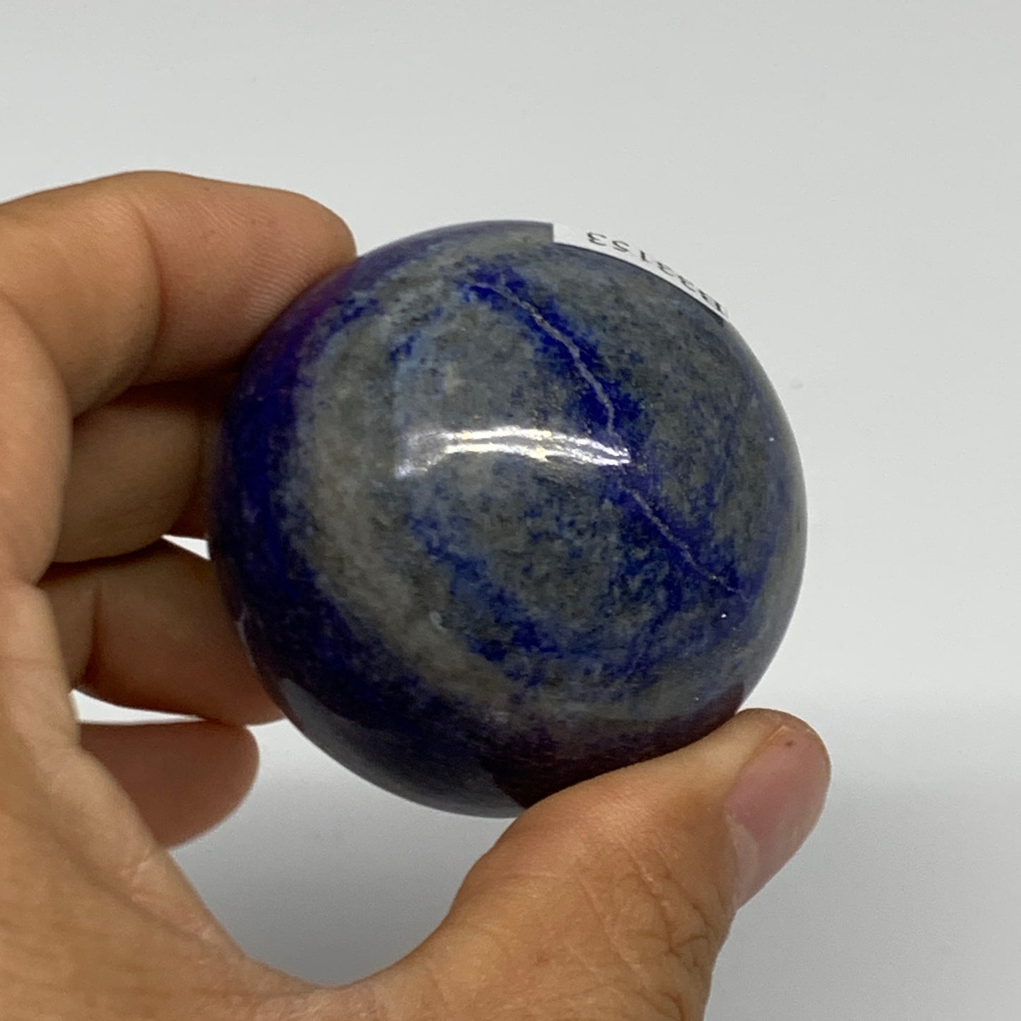 0.37 lbs, 1.9" (47mm), Lapis Lazuli Sphere Ball Gemstone @Afghanistan, B33153