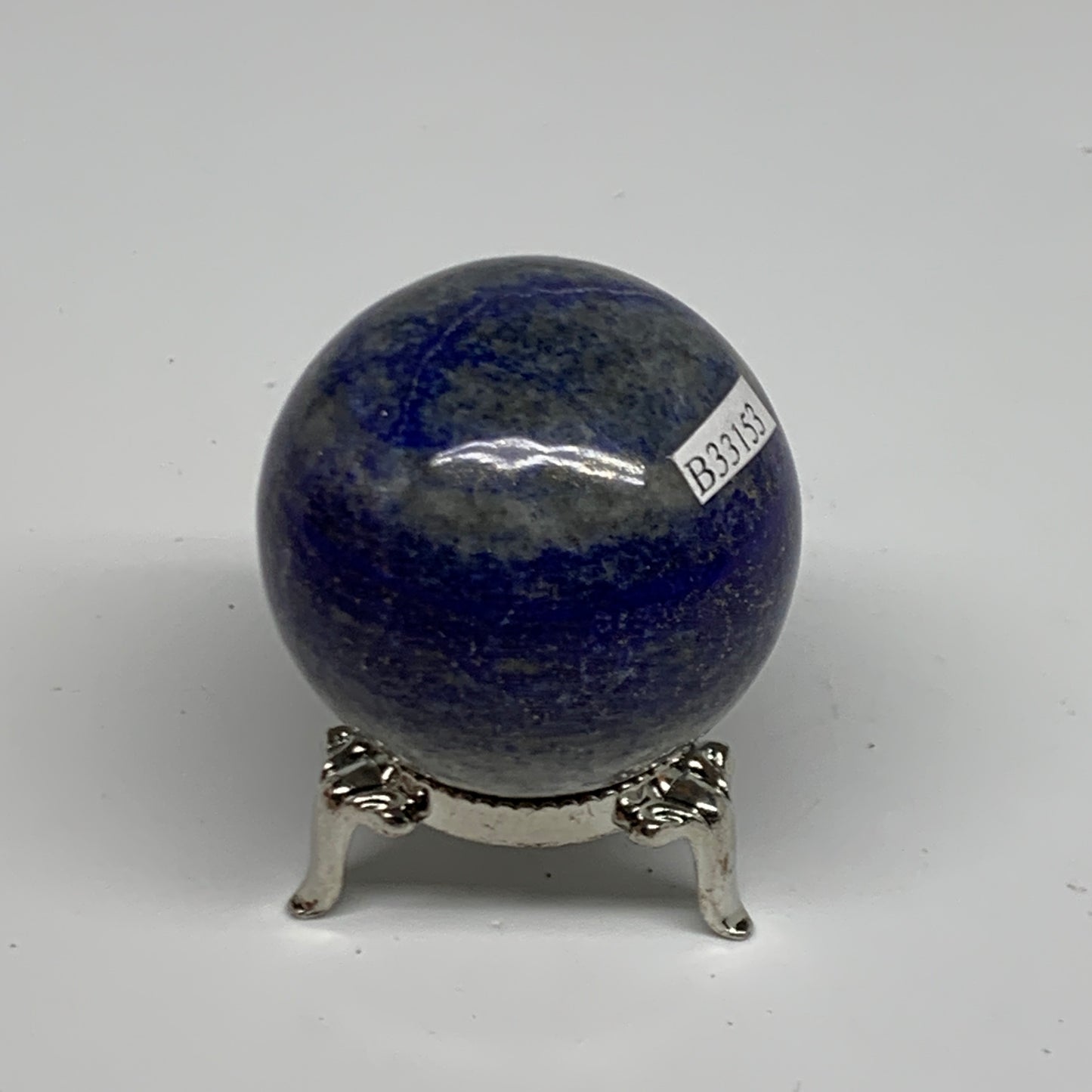 0.37 lbs, 1.9" (47mm), Lapis Lazuli Sphere Ball Gemstone @Afghanistan, B33153