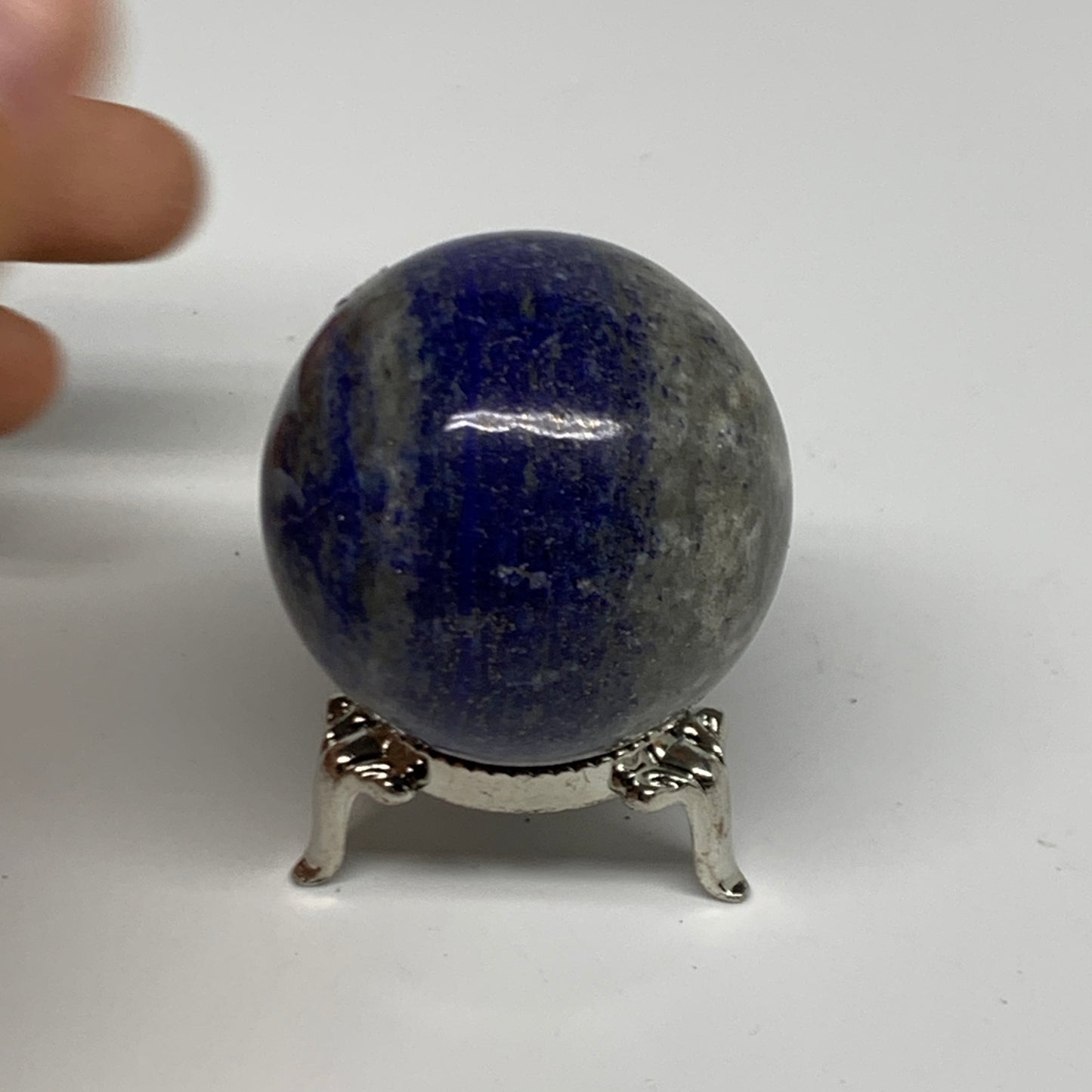 0.37 lbs, 1.9" (47mm), Lapis Lazuli Sphere Ball Gemstone @Afghanistan, B33153