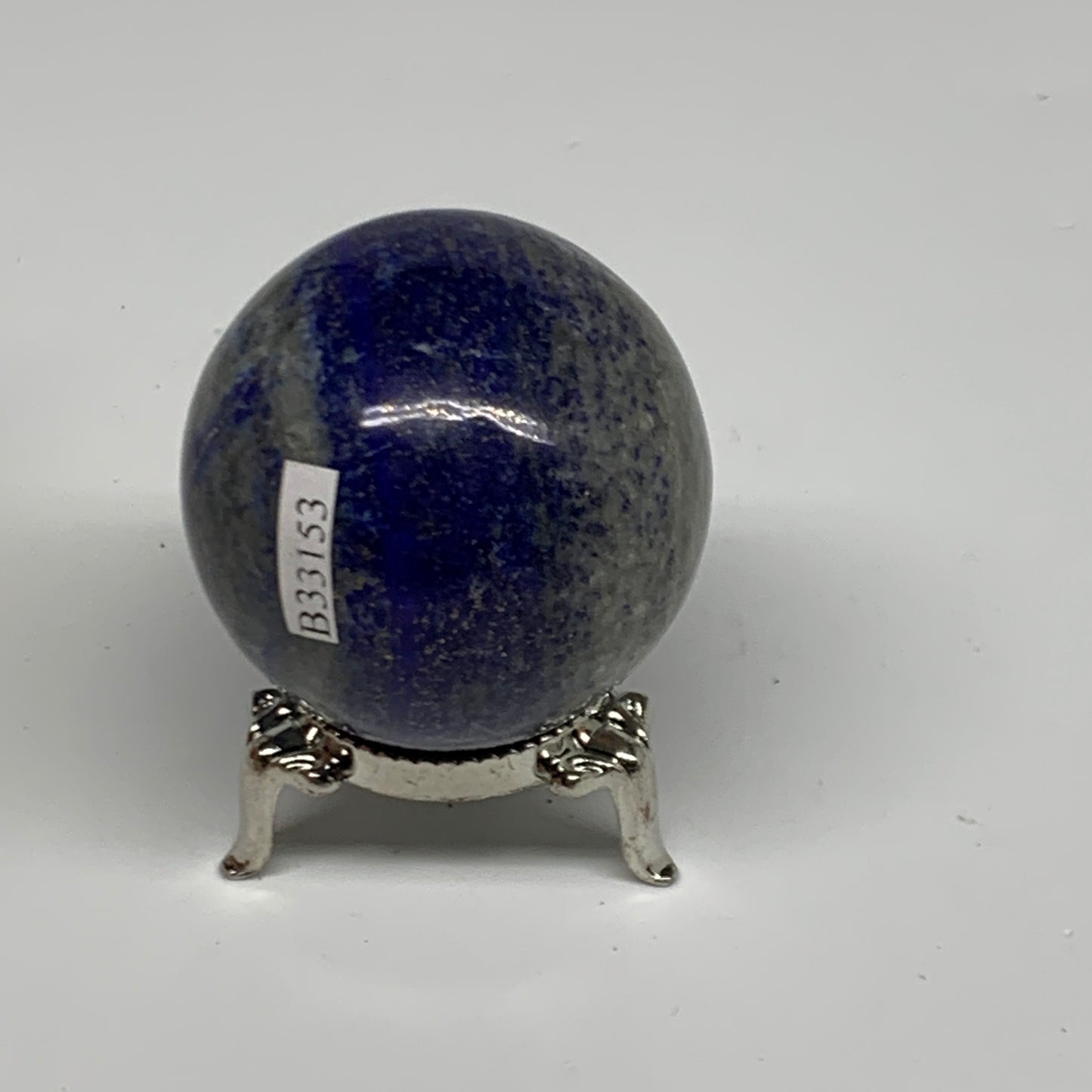 0.37 lbs, 1.9" (47mm), Lapis Lazuli Sphere Ball Gemstone @Afghanistan, B33153