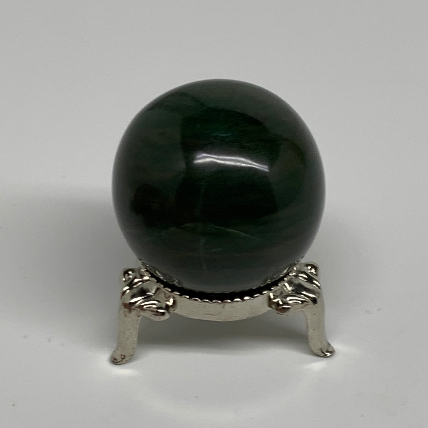 80.5g, 1.5"(38mm) Green Zade Stone Sphere Gemstone,Healing Crystal, B35262