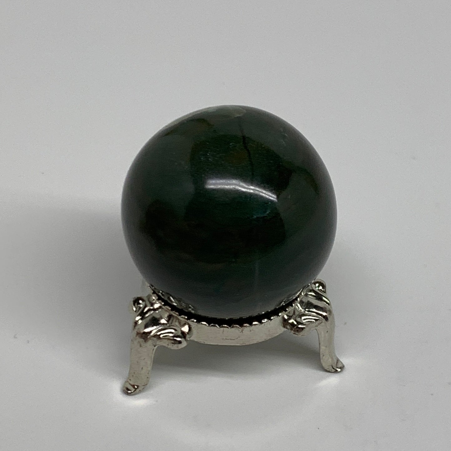 80.5g, 1.5"(38mm) Green Zade Stone Sphere Gemstone,Healing Crystal, B35262