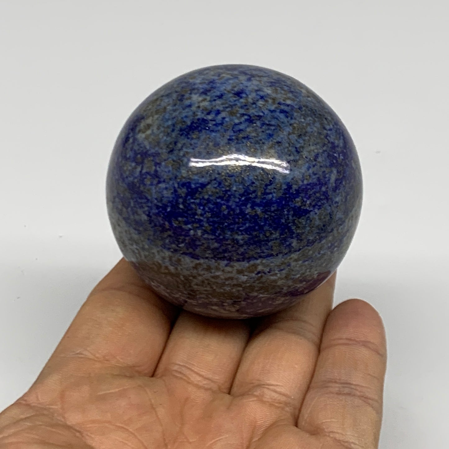 0.61 lbs, 2.2" (55mm), Lapis Lazuli Sphere Ball Gemstone @Afghanistan, B33156