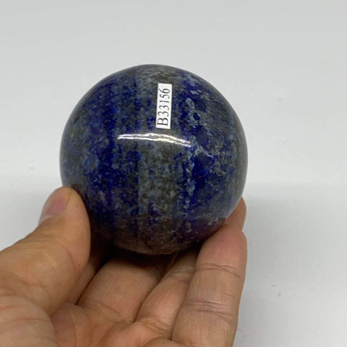 0.61 lbs, 2.2" (55mm), Lapis Lazuli Sphere Ball Gemstone @Afghanistan, B33156