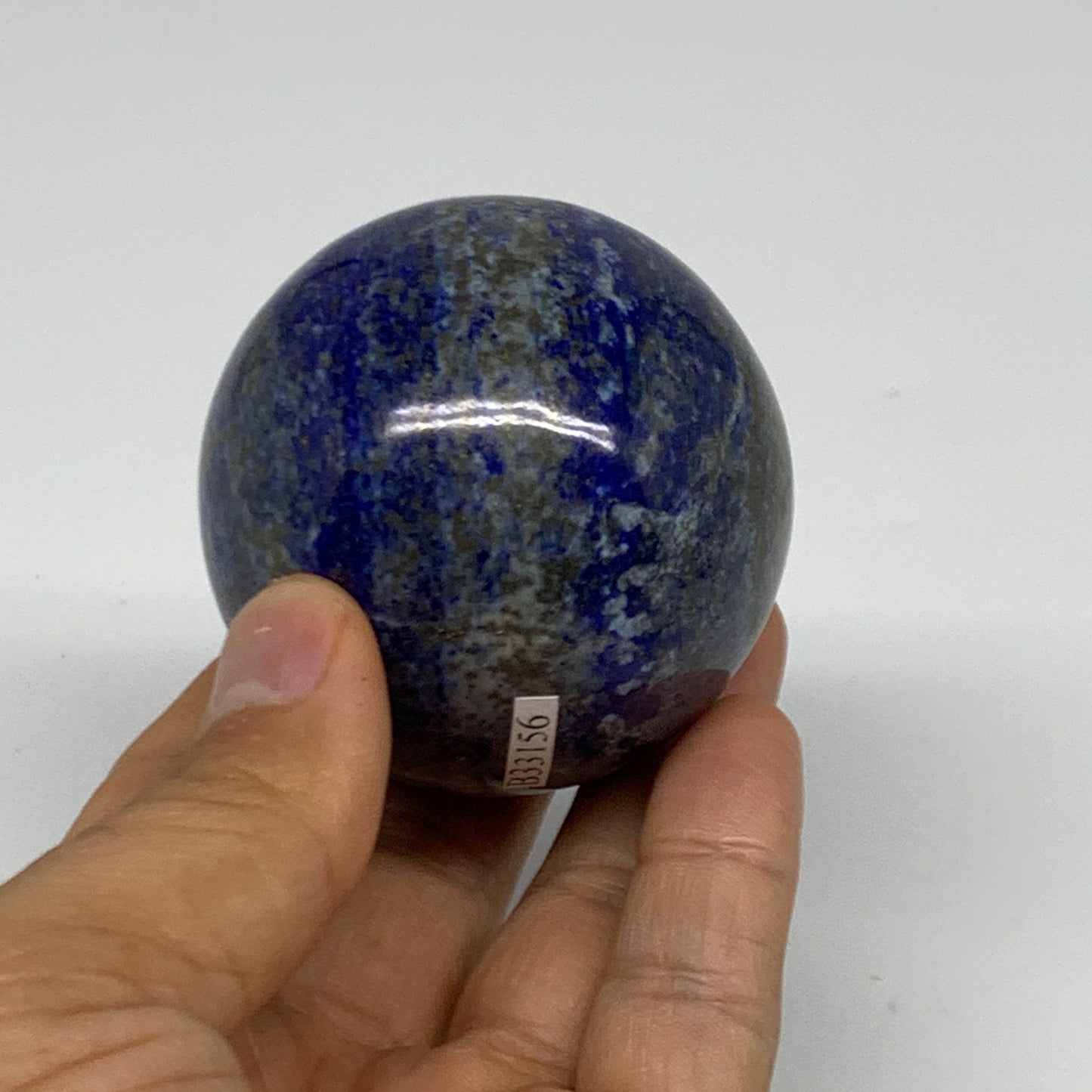 0.61 lbs, 2.2" (55mm), Lapis Lazuli Sphere Ball Gemstone @Afghanistan, B33156