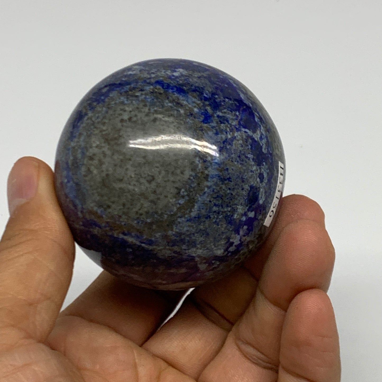 0.61 lbs, 2.2" (55mm), Lapis Lazuli Sphere Ball Gemstone @Afghanistan, B33156