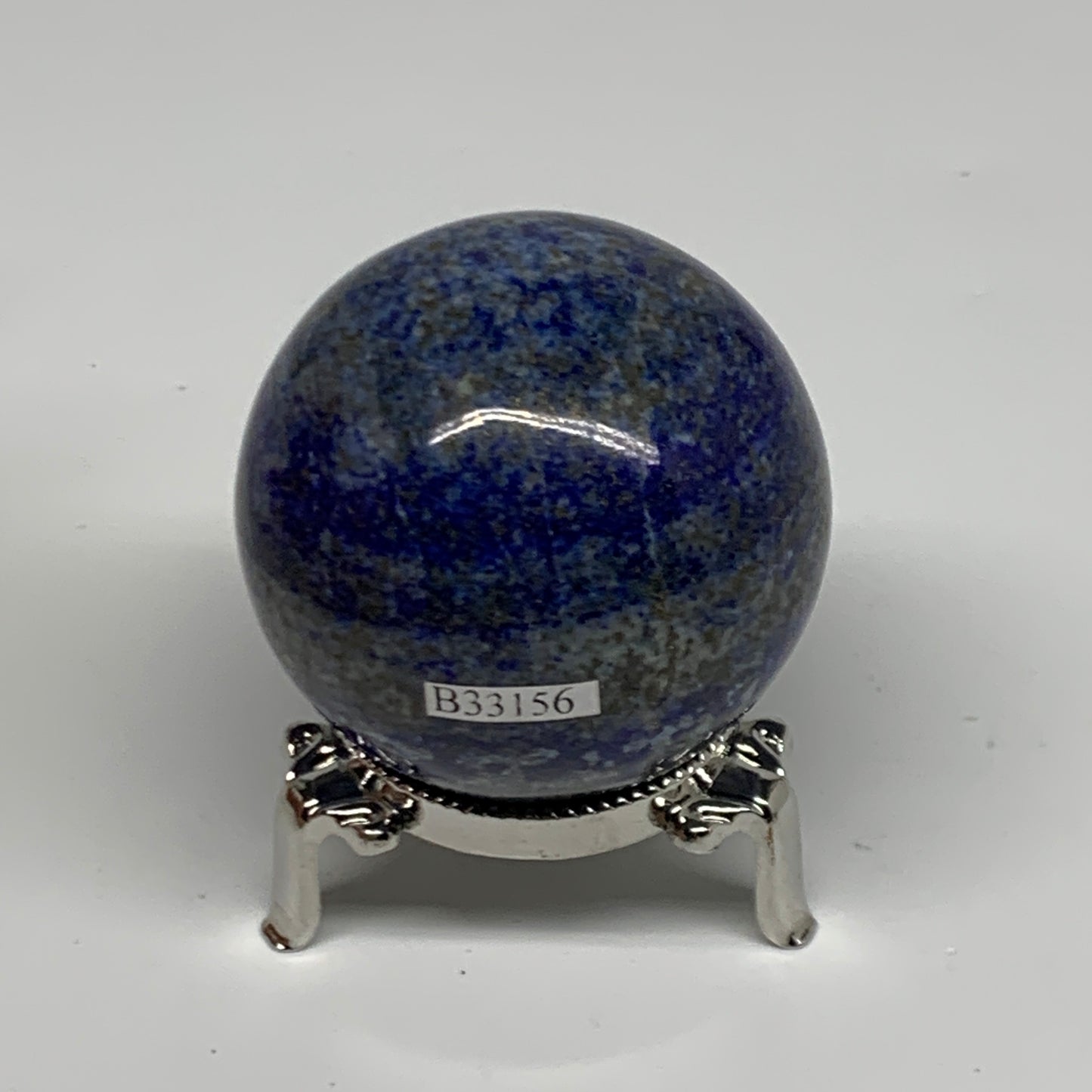 0.61 lbs, 2.2" (55mm), Lapis Lazuli Sphere Ball Gemstone @Afghanistan, B33156