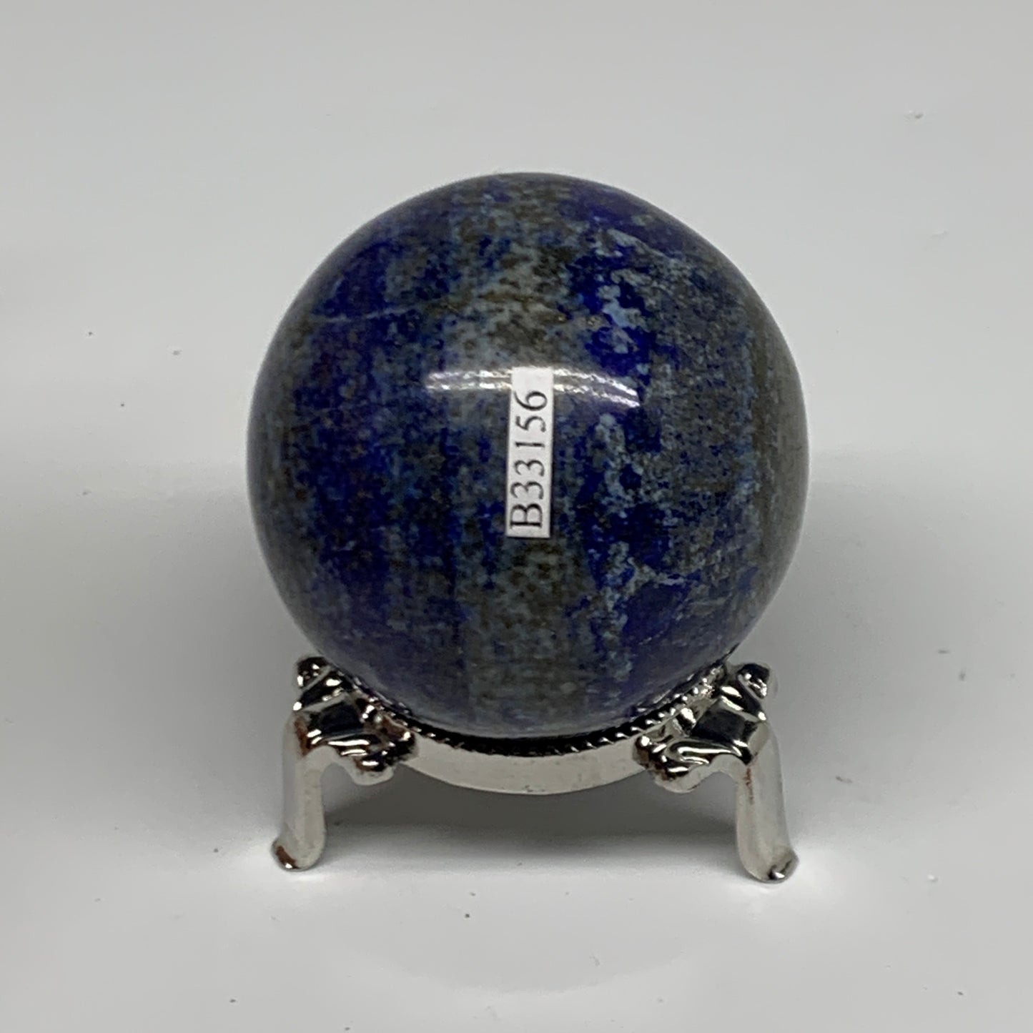 0.61 lbs, 2.2" (55mm), Lapis Lazuli Sphere Ball Gemstone @Afghanistan, B33156