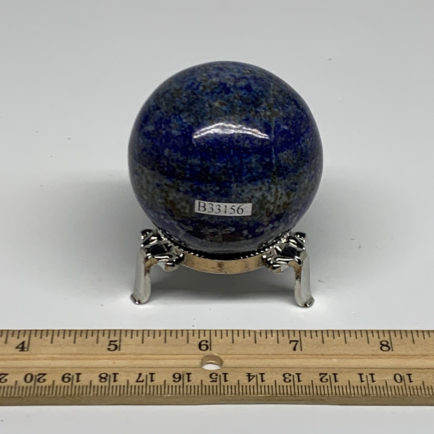 0.61 lbs, 2.2" (55mm), Lapis Lazuli Sphere Ball Gemstone @Afghanistan, B33156