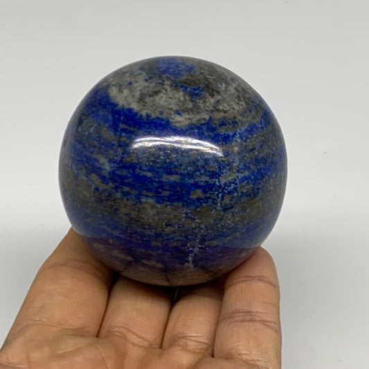 0.79 lbs, 2.4" (60mm), Lapis Lazuli Sphere Ball Gemstone @Afghanistan, B33157