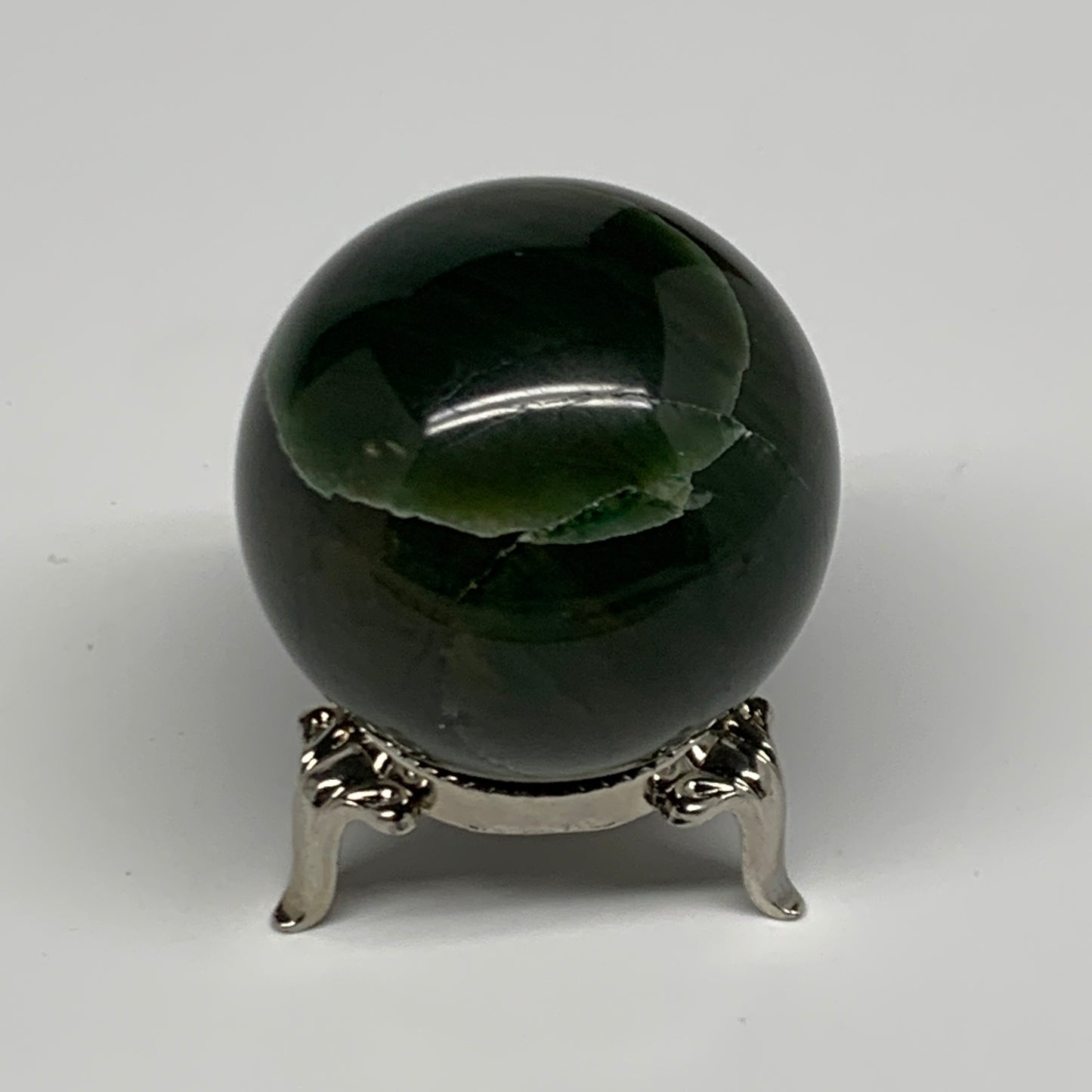 132.5g, 1.8"(45mm) Green Zade Stone Sphere Gemstone,Healing Crystal, B27152