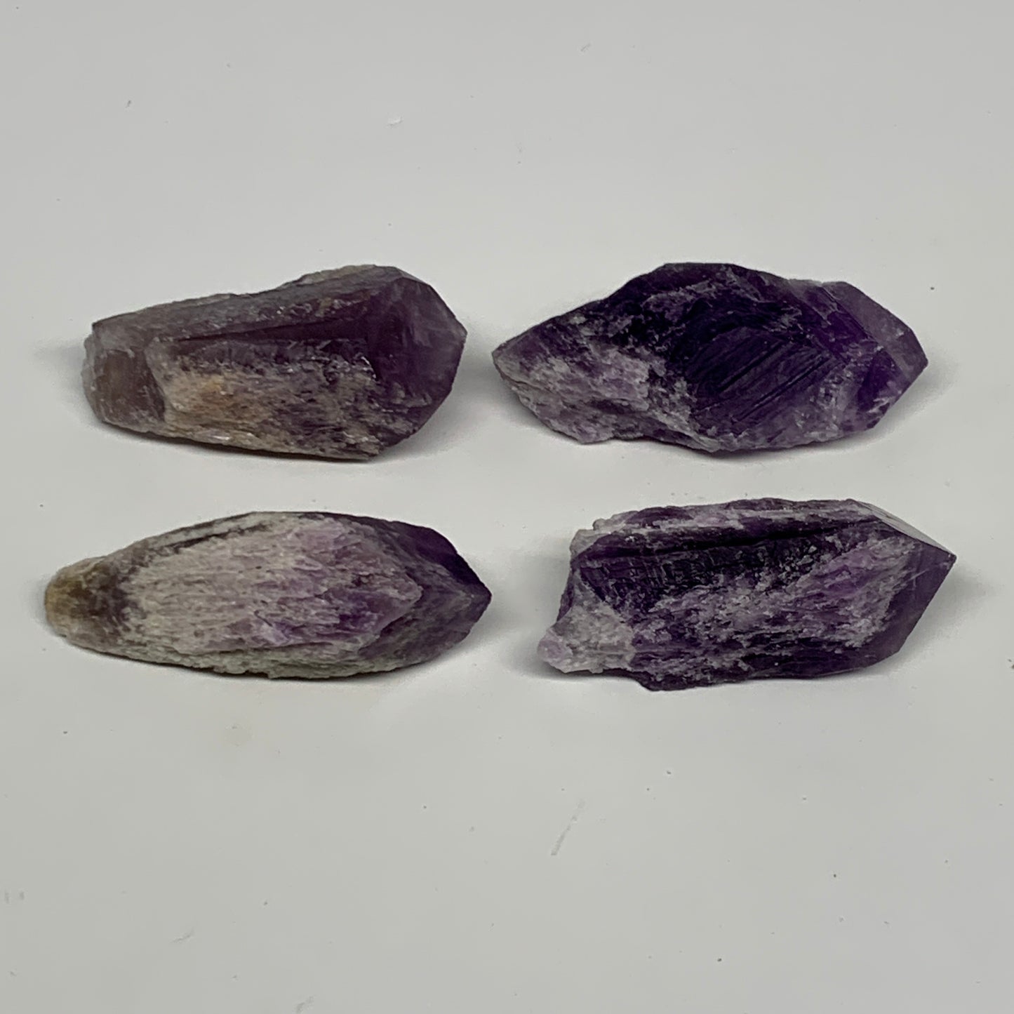 133.5g, 2.2" - 2.5", 4pcs, Amethyst Point Polished Rough lower part @Brazil, B28