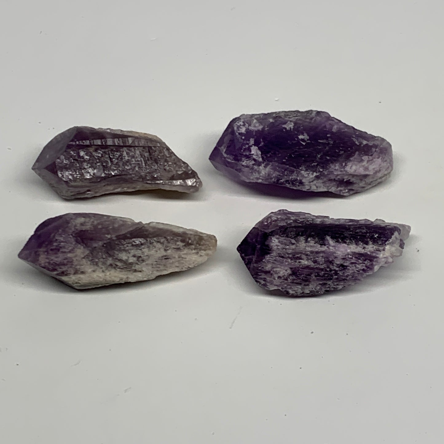 133.5g, 2.2" - 2.5", 4pcs, Amethyst Point Polished Rough lower part @Brazil, B28