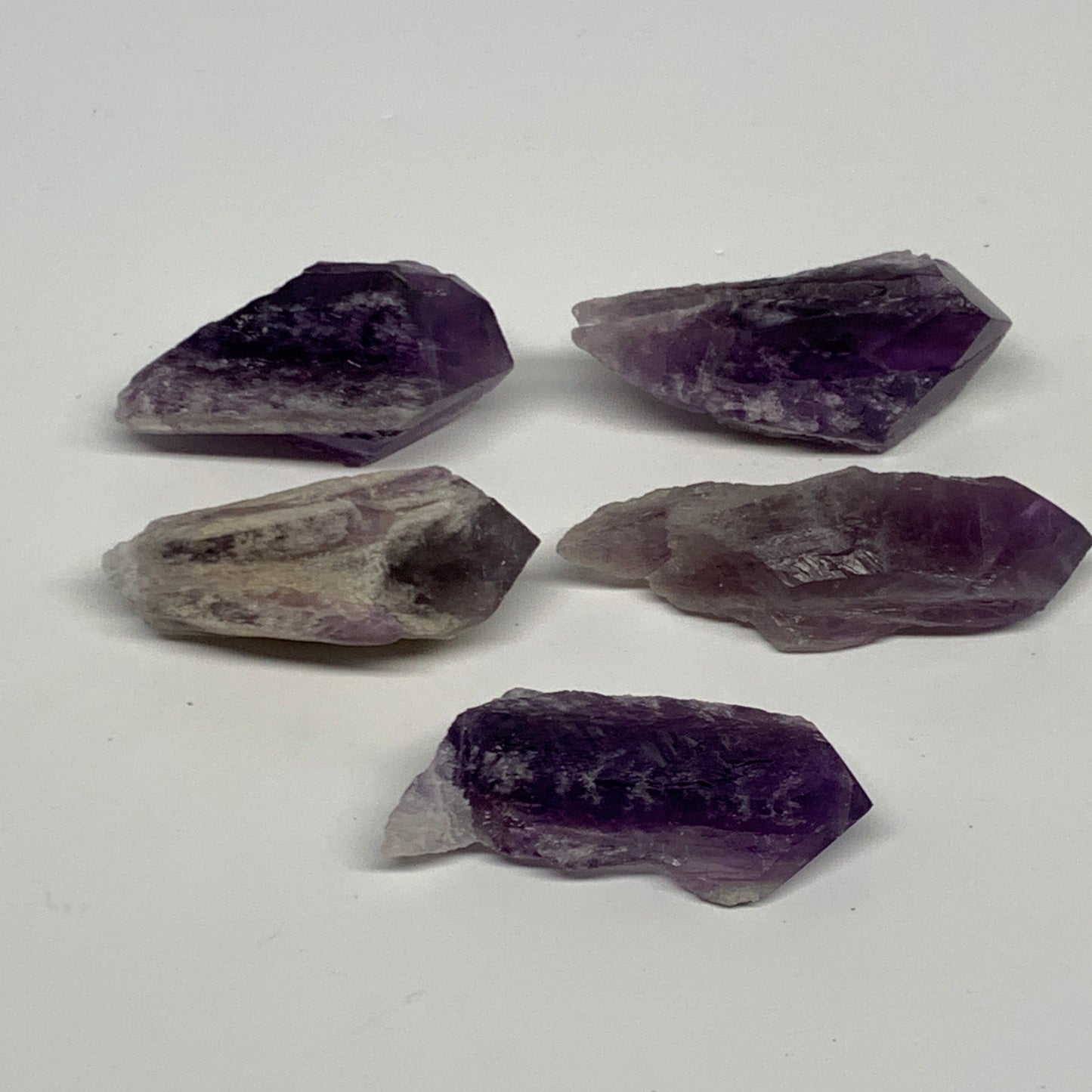 143.7g, 1.9" - 2.6", 5pcs, Amethyst Point Polished Rough lower part @Brazil, B28