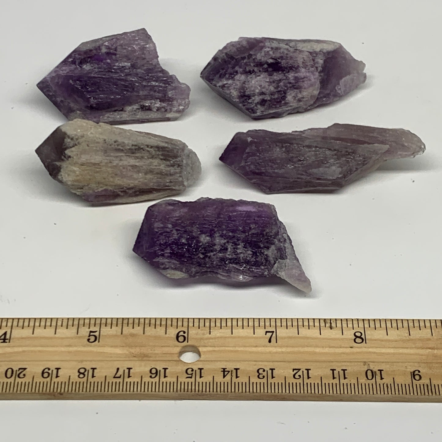 143.7g, 1.9" - 2.6", 5pcs, Amethyst Point Polished Rough lower part @Brazil, B28