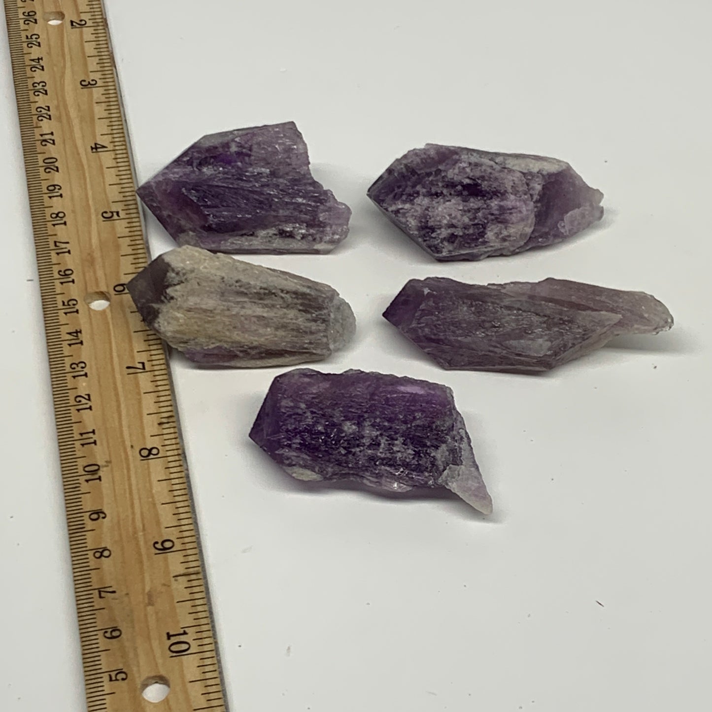 143.7g, 1.9" - 2.6", 5pcs, Amethyst Point Polished Rough lower part @Brazil, B28