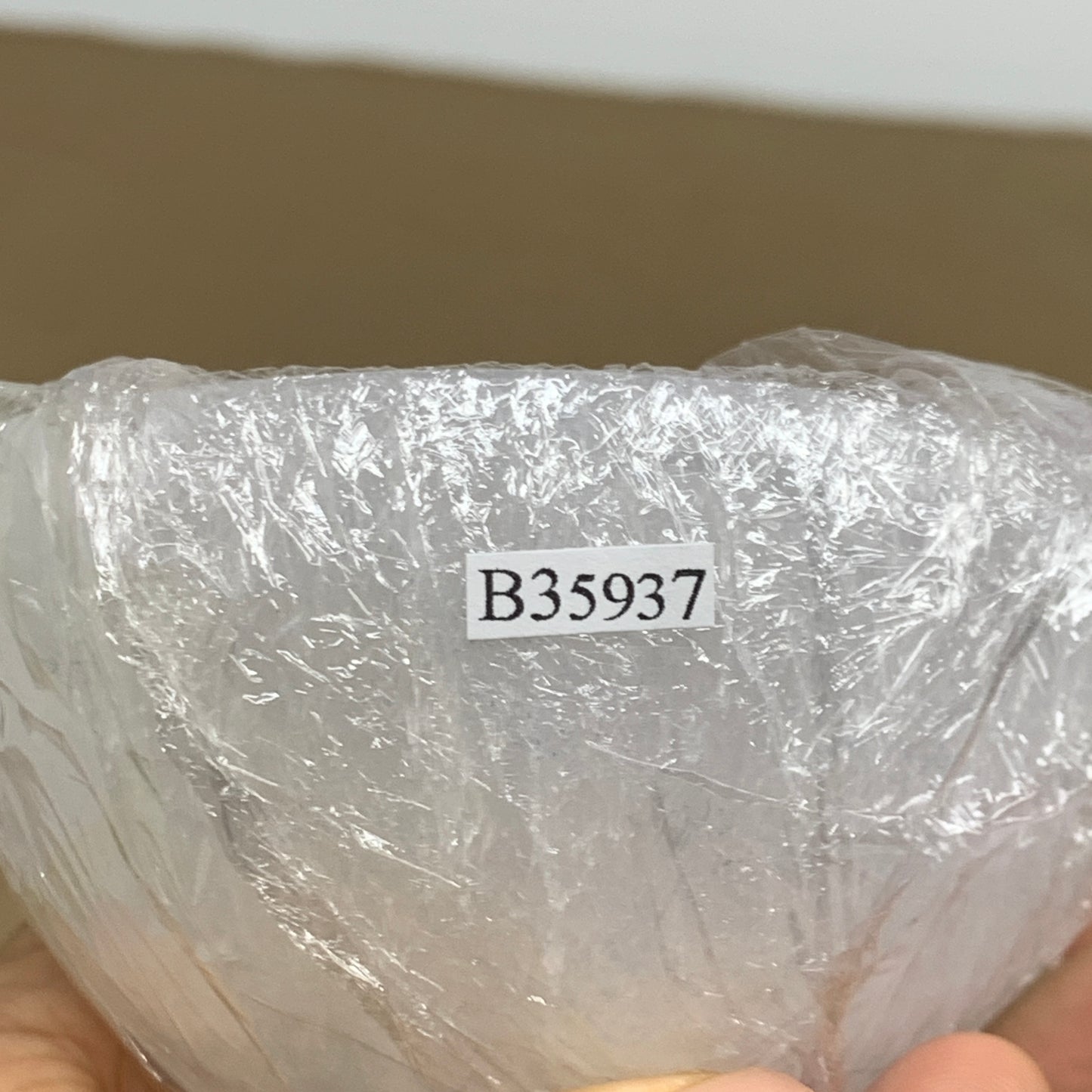 0.66 lbs, 3.2" Natural Round Selenite Bowl Crystals from Morocco, B35937