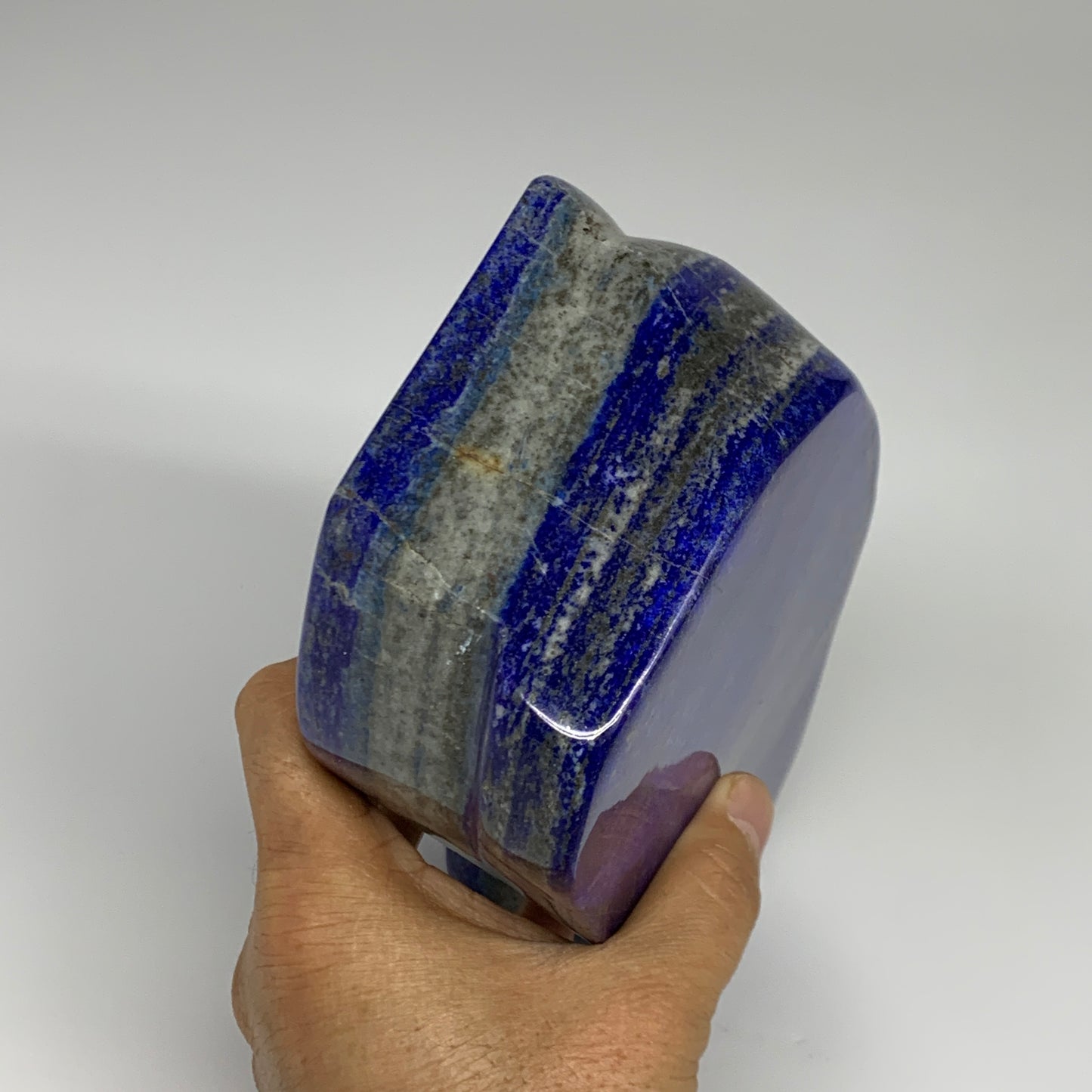 6.52 lbs, 6.7"x4.3"x2.2", Natural Freeform Lapis Lazuli from Afghanistan, B31865