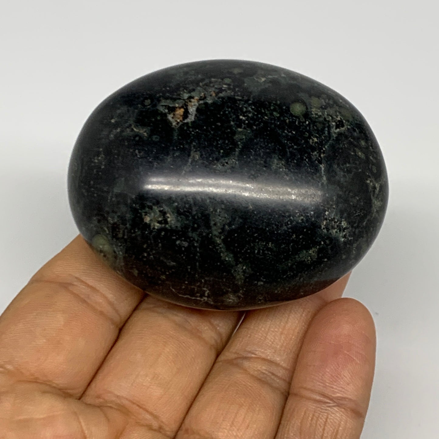 124.3g, 2.4"x1.9"x1.2", Crocodile Kambaba Jasper Palm-Stone @Madagascar, B28068