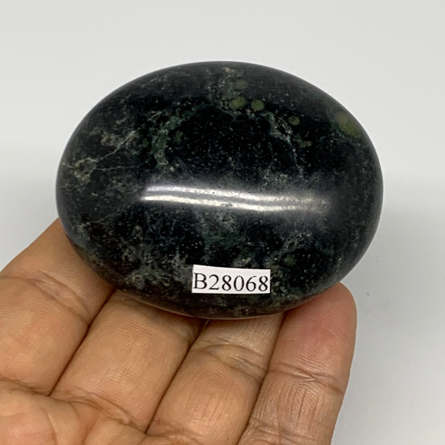 124.3g, 2.4"x1.9"x1.2", Crocodile Kambaba Jasper Palm-Stone @Madagascar, B28068