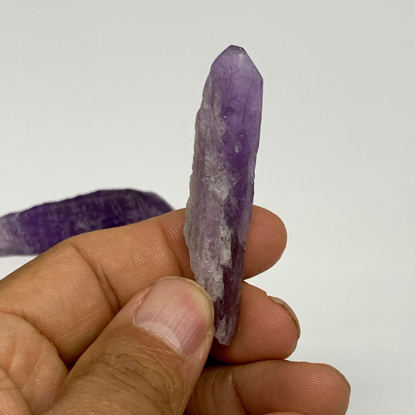 125.3g, 2.2" - 2.9", 8pcs, Amethyst Point Polished Rough lower part @Brazil, B28