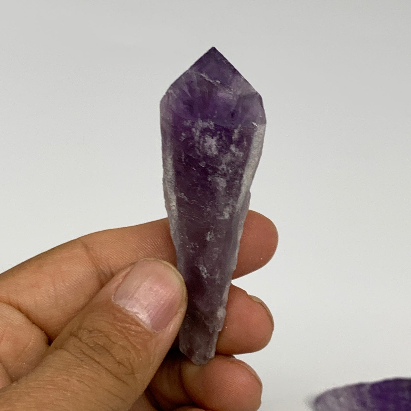 125.3g, 2.2" - 2.9", 8pcs, Amethyst Point Polished Rough lower part @Brazil, B28