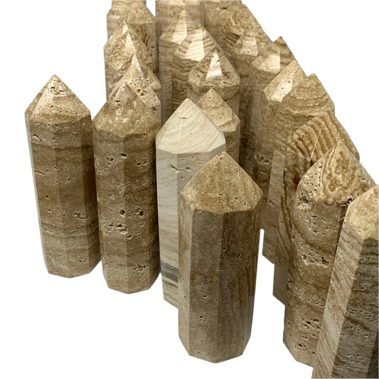 2.2 Lbs (1kg) Chocolate Calcite Point Towers