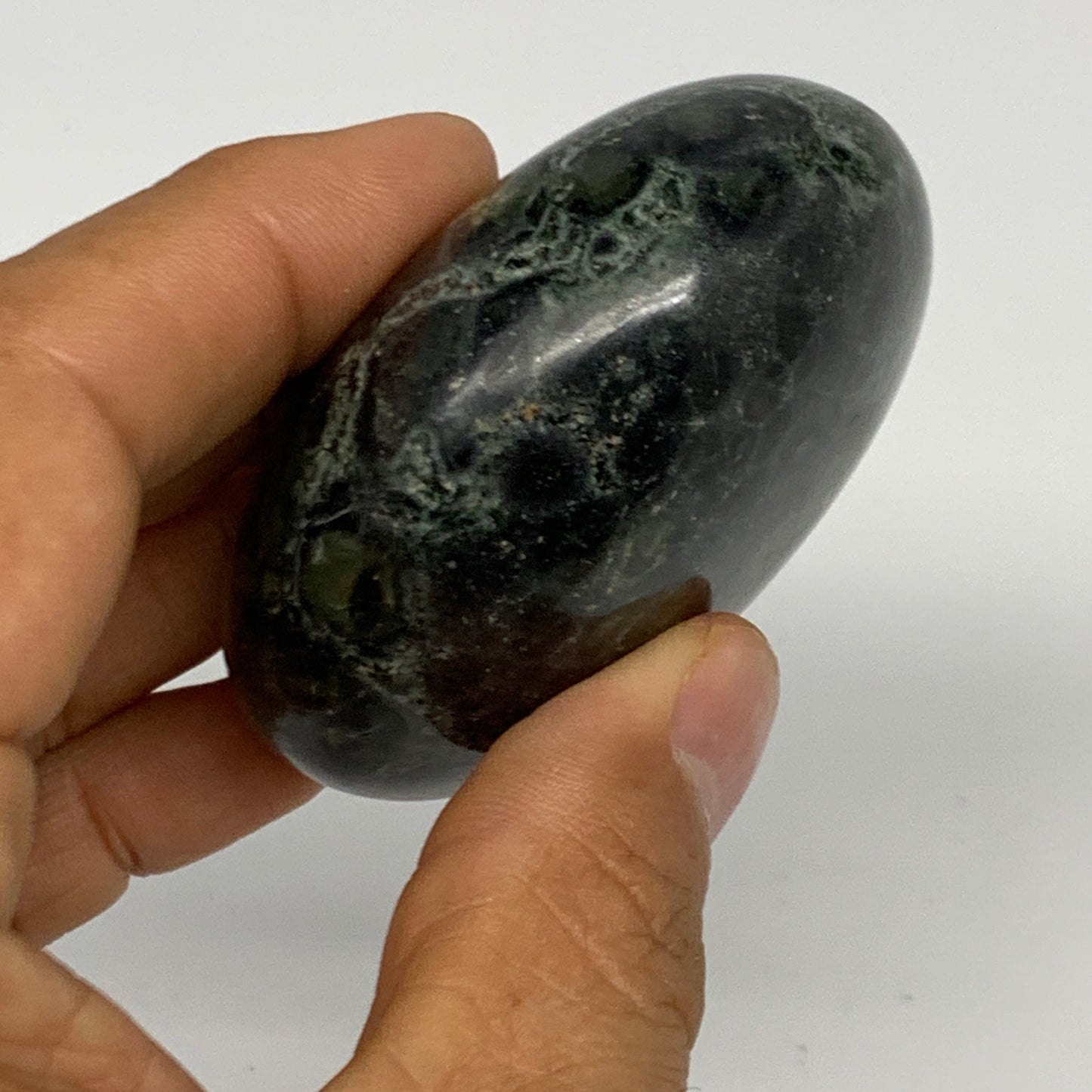 139g, 2.3"x2.2"x1.1", Crocodile Kambaba Jasper Palm-Stone @Madagascar, B28070