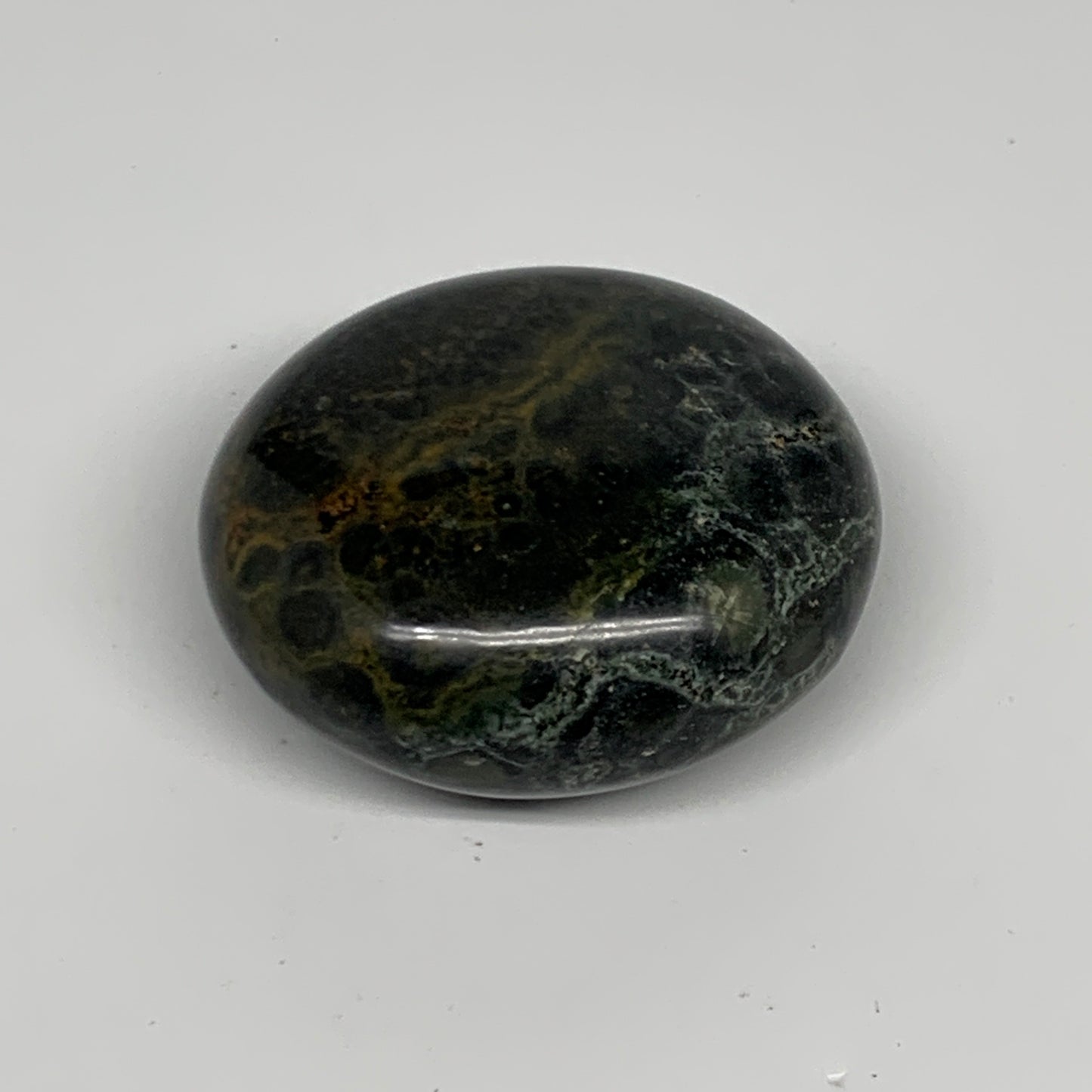 139g, 2.3"x2.2"x1.1", Crocodile Kambaba Jasper Palm-Stone @Madagascar, B28070