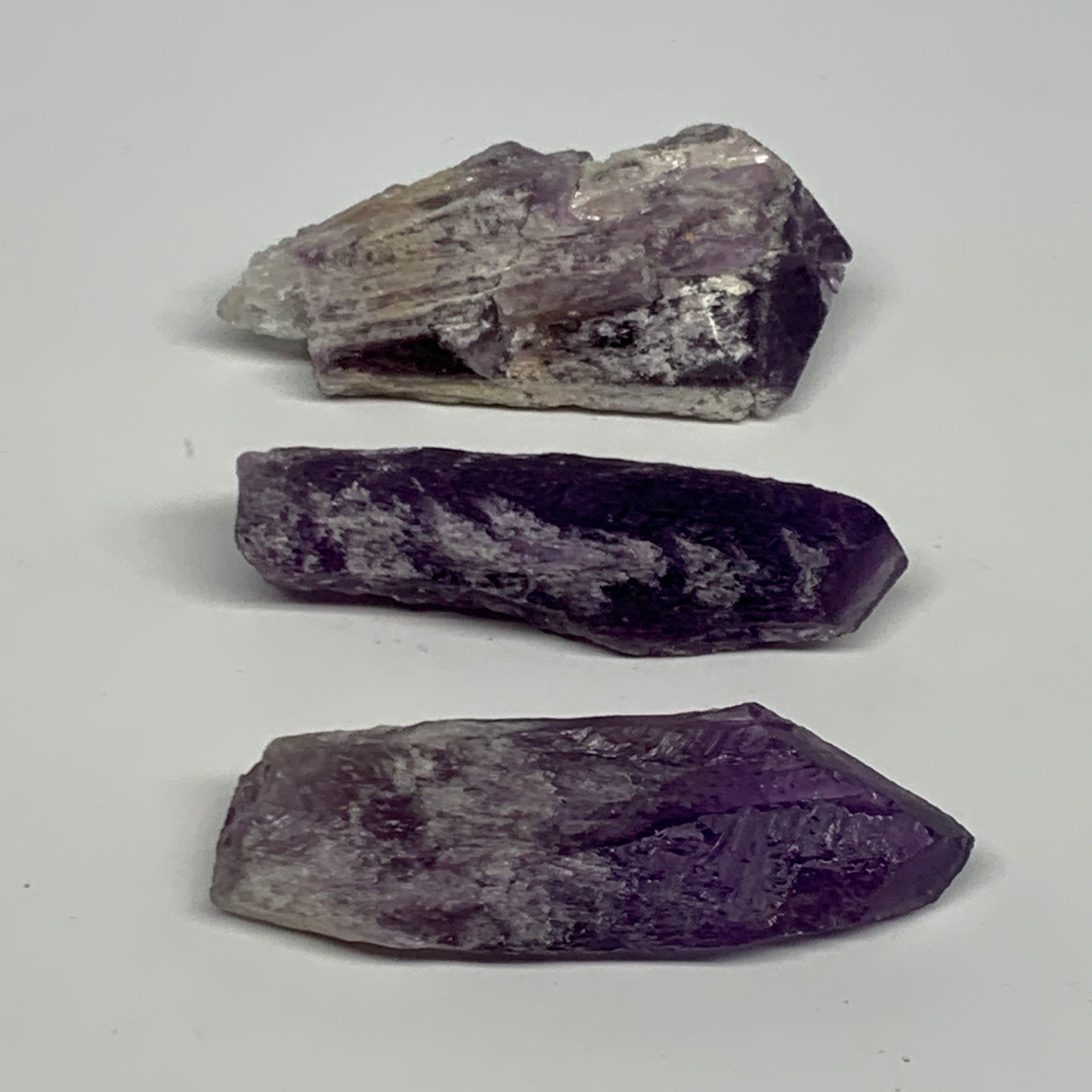 84.4g, 2.4 - 2.6", 3pcs, Amethyst Point Polished Rough lower part @Brazil, B2886