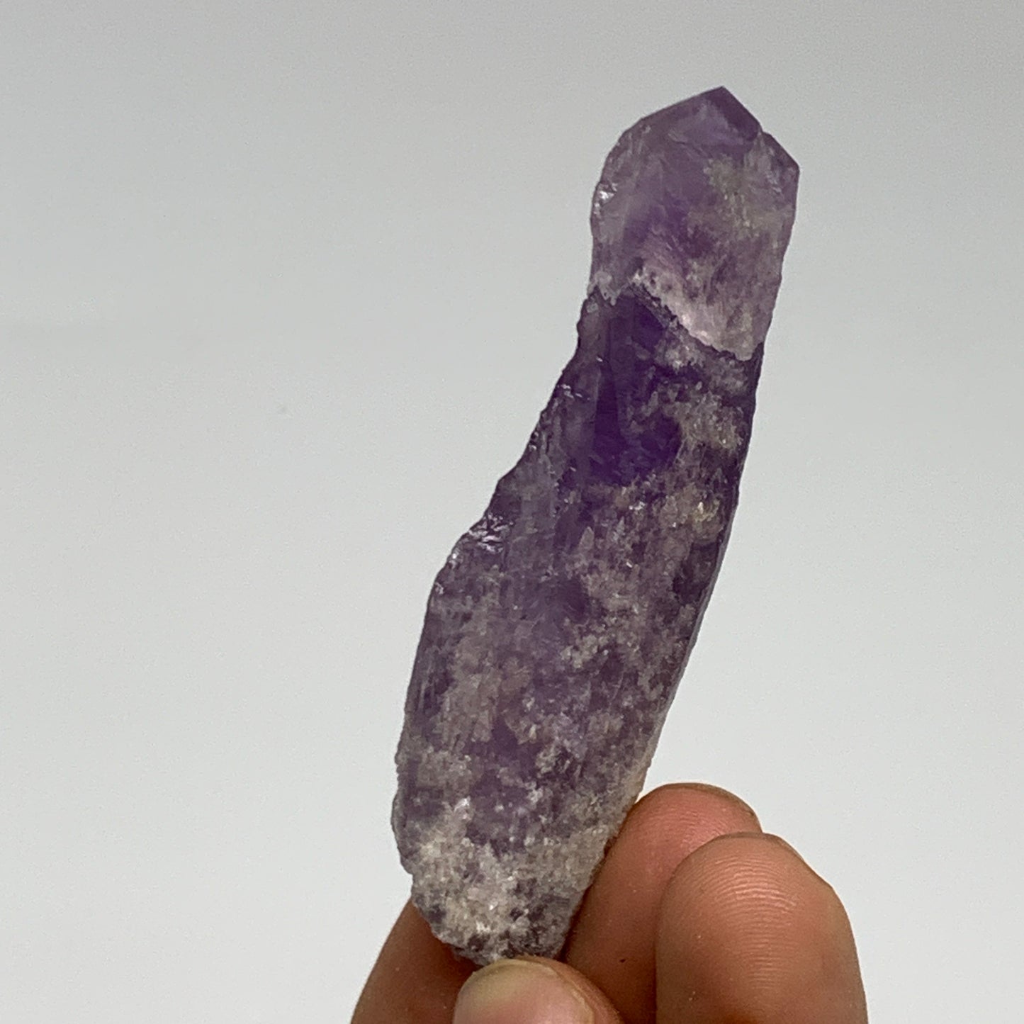 96.9g, 2.8 - 3.2", 4pcs, Amethyst Point Polished Rough lower part @Brazil, B2886