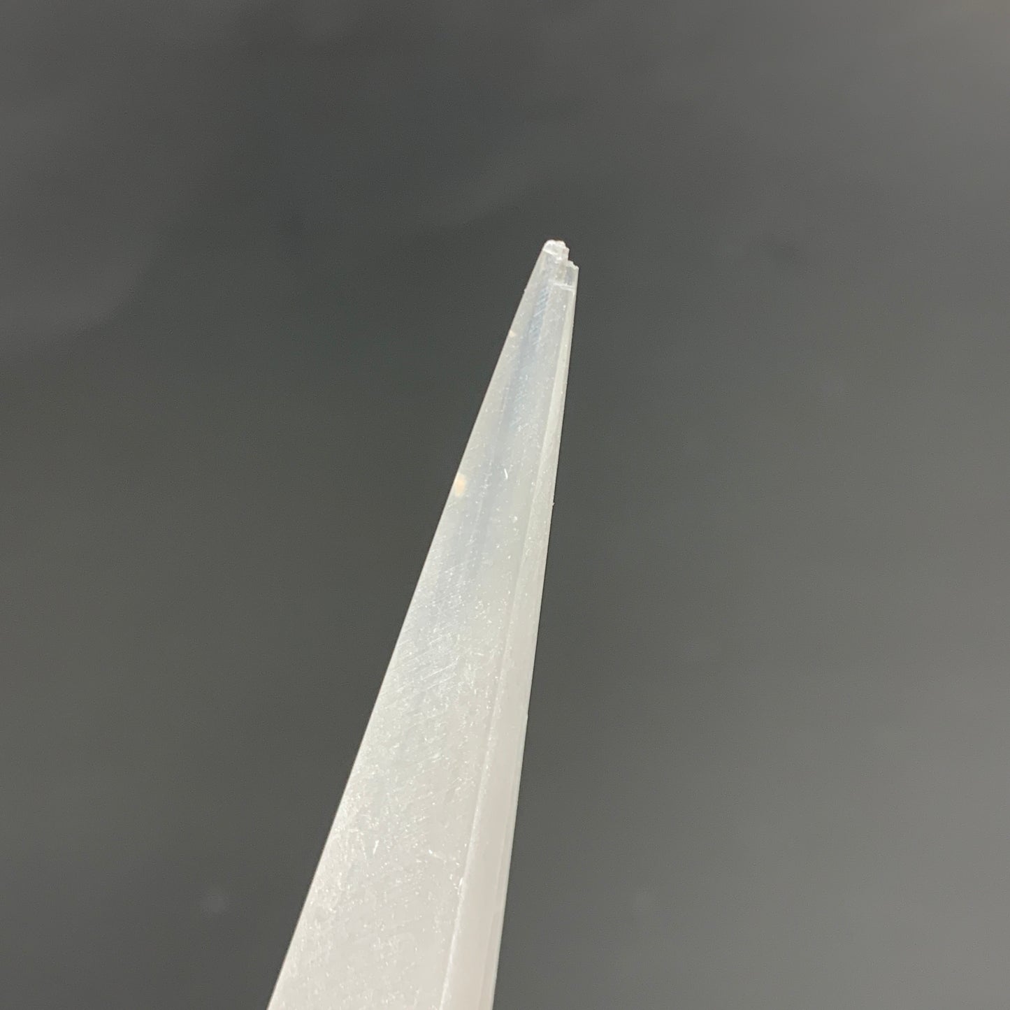 197.3g, 7.3"x1.4", Selenite (Satin Spar) Crystal Crystal Tower Point,B35945